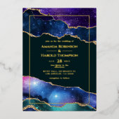 Invitation de Mariage d'agate Galaxy (Recto)
