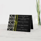 Invitation de mariage damassé - (Devant)