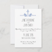 Invitation de mariage d'Ancre (Devant)