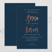 Invitation de mariage d'Anna et Kevin (Devant / Derrière)
