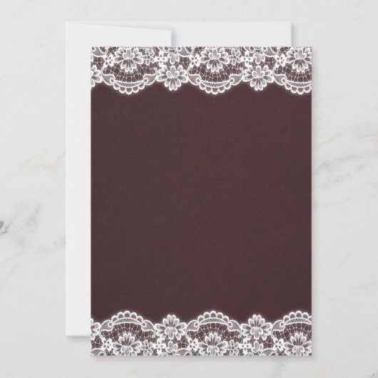 Invitation de mariage d'anniversaire de mariage fl (Dos)