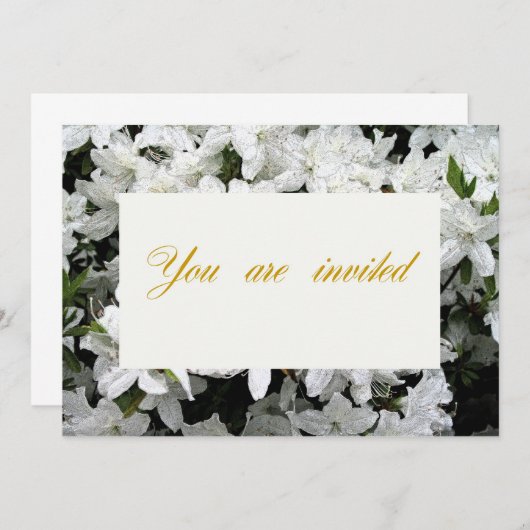 Invitation de mariage, d'anniversaire ou de noces (Devant / Derrière)