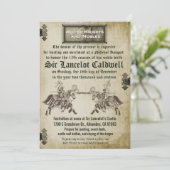 Invitation de mariage d'anniversaire Renaissance m (Debout devant)