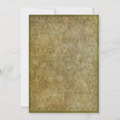 Invitation de mariage d'anniversaire Renaissance m (Dos)