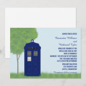 Invitation de mariage dans la boîte de police v4 (Devant / Derrière)