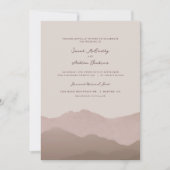 Invitation de mariage dans la chaîne de montagnes (Devant)