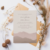 Invitation de mariage dans la chaîne de montagnes