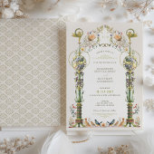 Invitation de mariage dans le jardin botanique vic