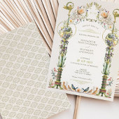 Invitation de mariage dans le jardin botanique vic