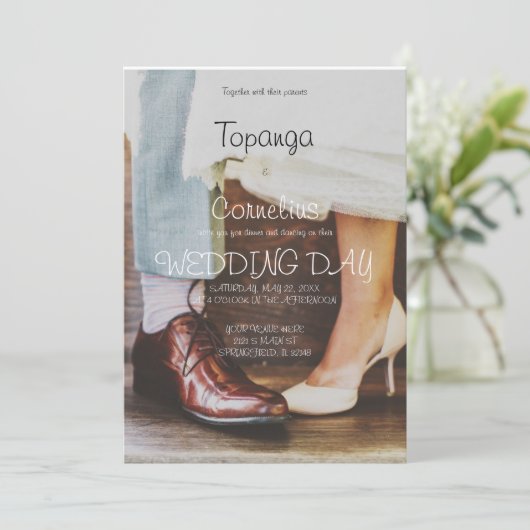 Invitation de mariage dansante (Debout devant)