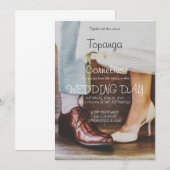 Invitation de mariage dansante (Devant / Derrière)