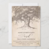 Invitation de mariage d'arbre ancien (Devant)