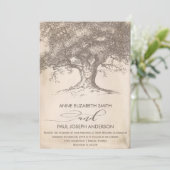 Invitation de mariage d'arbre ancien (Debout devant)
