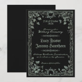 Invitation de mariage Dark Viking (Devant / Derrière)