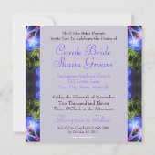 Invitation de mariage d'art fractal Fleur d'Amour (Dos)