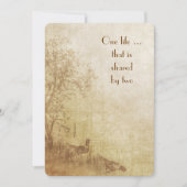 Invitation de mariage d'automne (Devant)