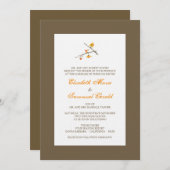 Invitation de mariage de automne - amertume (Devant / Derrière)