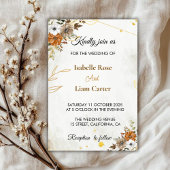 Invitation de Mariage de automne Boho Rustique Per