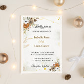 Invitation de Mariage de automne Boho Rustique Per