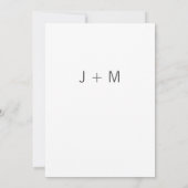 Invitation de mariage de automne du feuille (Dos)