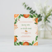 Invitation de Mariage de automne rustique Citrus O (Debout devant)