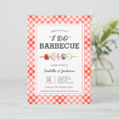 Invitation de mariage de barbecue à faire rouge (Debout devant)