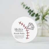 Invitation de mariage de baseball Homerun Diamond  (Debout devant)