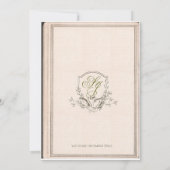 Invitation de mariage de bibliothèque livresque es (Dos)