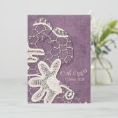Invitation de mariage de Bride&Groom de dentelle (Debout devant)