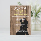 Invitation de mariage de charpentier (Debout devant)