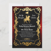 Invitation de mariage de chevalier médiéval joutan (Devant)