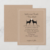 Invitation de mariage de Chihuahuas (Devant / Derrière)