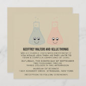 Invitation de mariage de chimie mignonne (Devant / Derrière)