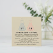 Invitation de mariage de chimie mignonne (Debout devant)