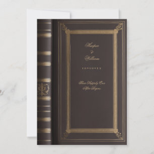 Invitation de mariage de conte de fées vintage
