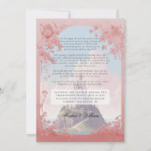 Invitation de mariage de conte de fées vintage (Dos)