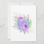 Invitation de mariage de couple Floral Spring (Dos)