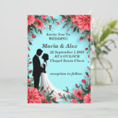 ✨ Invitation de mariage de couple pour événement f (Debout devant)