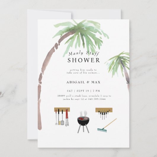 Invitation de mariage de couple Tropical Honey Do (Devant)