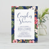 Invitation de mariage de couples tropicaux moderne (Debout devant)