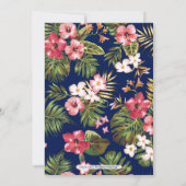 Invitation de mariage de couples tropicaux moderne (Dos)