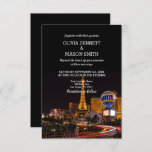 Invitation de mariage de destination à Las Vegas<br><div class="desc">VIVA LAS VEGAS !! Invitation au mariage de destination à Las Vegas. Conception simple mais élégante d'invitation de mariage. Le design présente les noms dans une police de script élégante. Peut être customisé à vos couleurs mariages pour le texte et le arrière - plan. Des graphiques, photos ou monogrammes peuvent...</div>