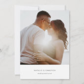 Invitation de mariage de destination avec carte du (Dos)