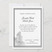 Invitation de mariage de destination d'Atlanta (Devant)