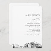 Invitation de mariage de destination de Jacksonvil (Devant / Derrière)