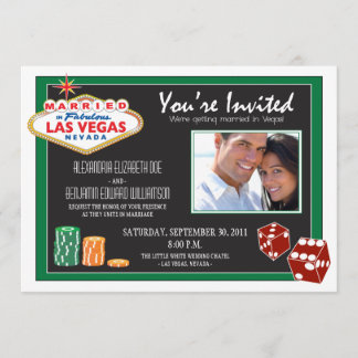 Invitation de mariage de destination de Las Vegas 