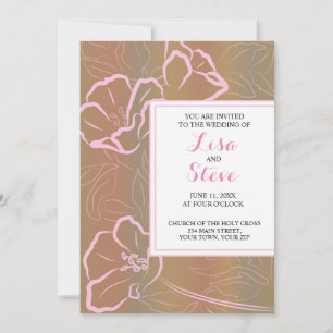 Invitation de mariage de destination de plage trop