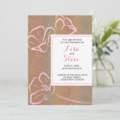Invitation de mariage de destination de plage trop (Debout devant)