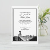 Invitation de mariage de destination de San Franci (Debout devant)