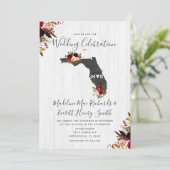 Invitation de mariage de destination en Floride (Debout devant)
